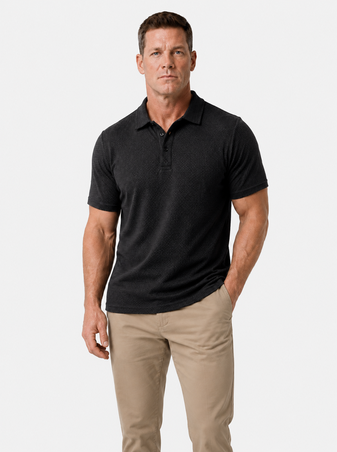 Playera Polo Elástica para Hombre