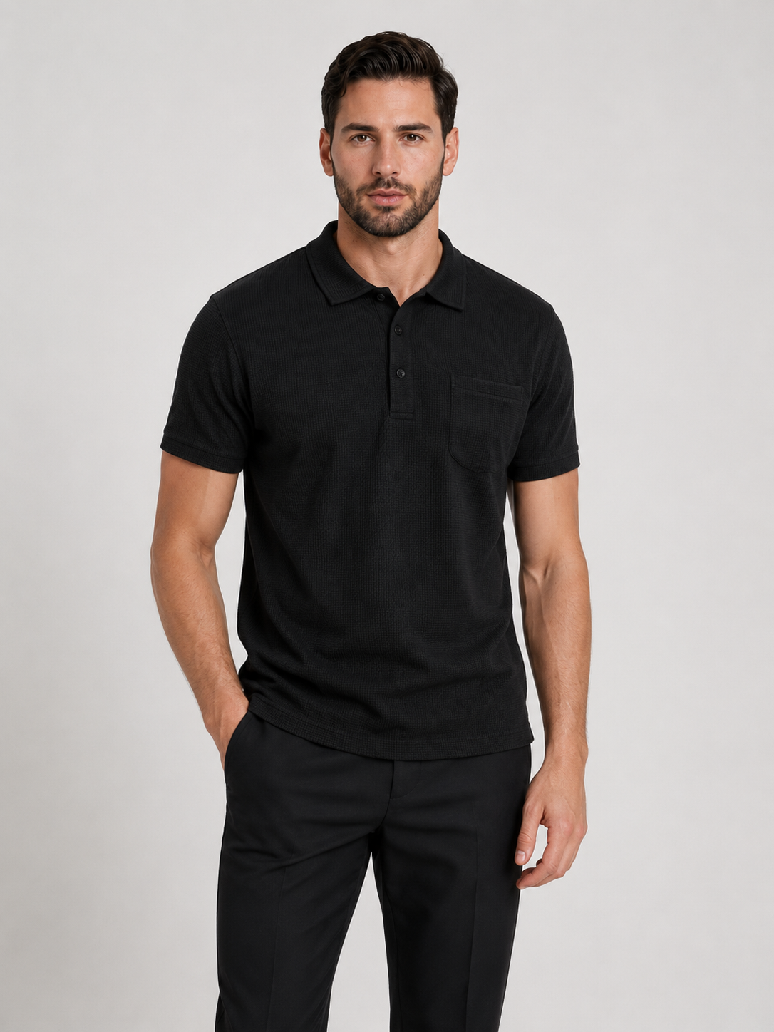 Playera Polo con Bolsillo para Hombre