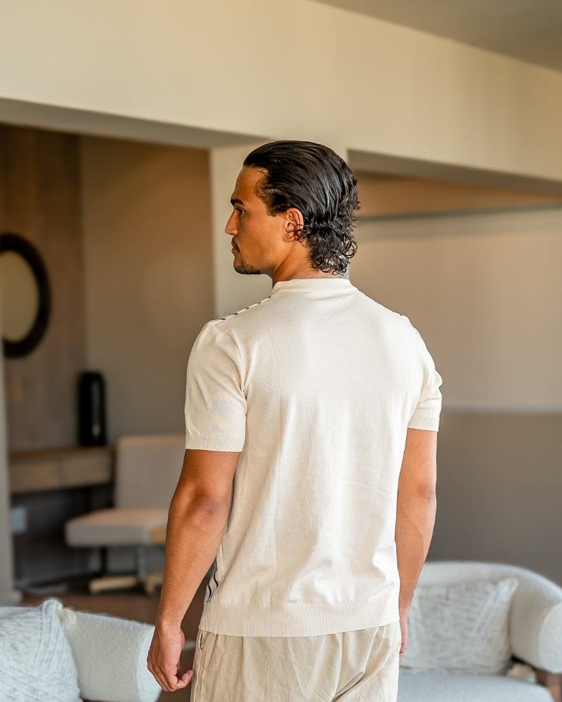 Set de Polo, Pantalón de Lino y Collar