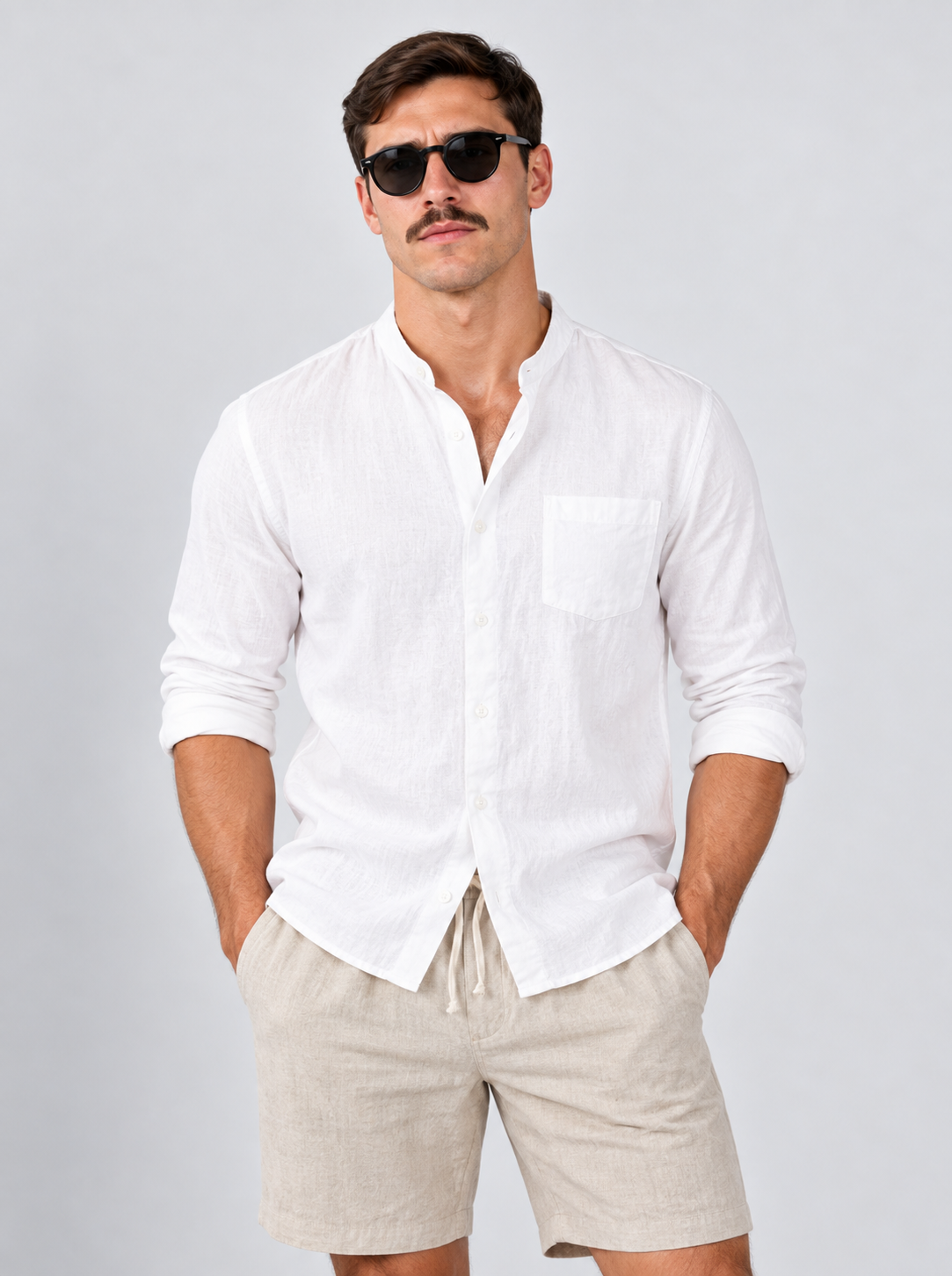 Set de Camisa, Short y Lentes de Sol