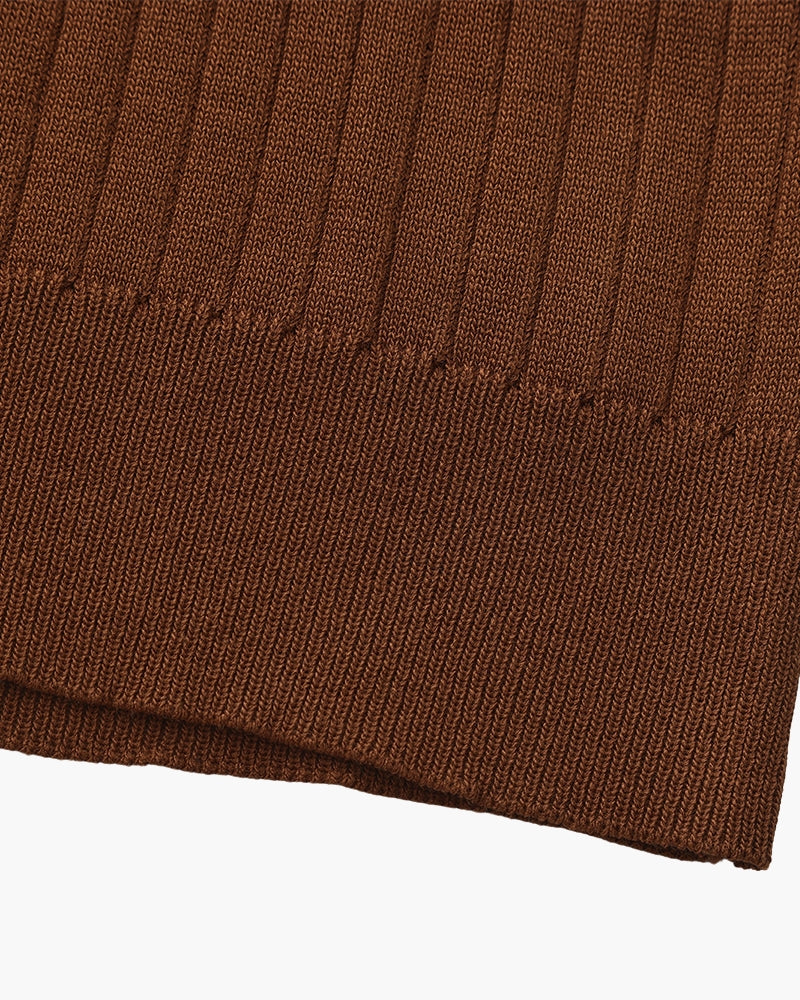 Polo de Punto Acanalado para Hombre