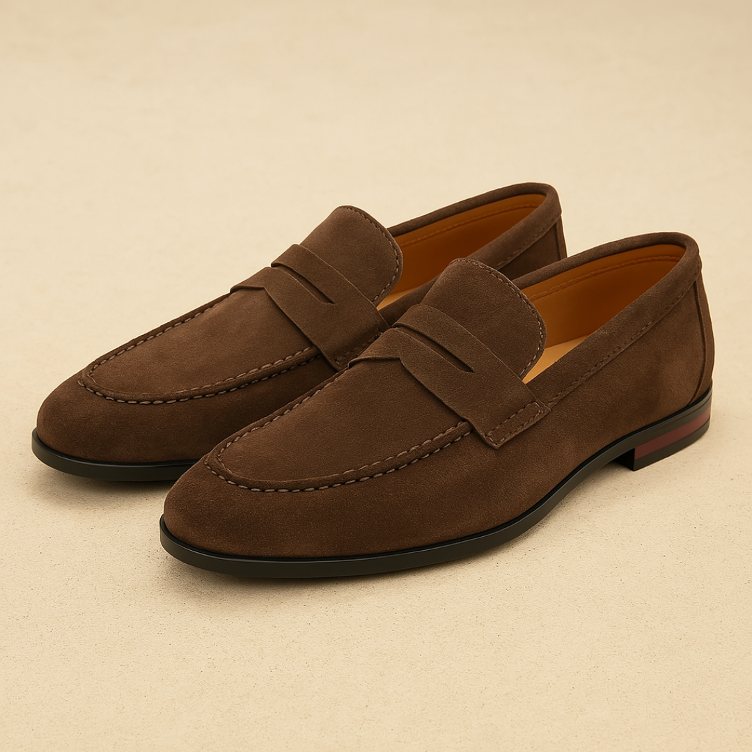 Mocasines de Gamuza con Correa para Hombre