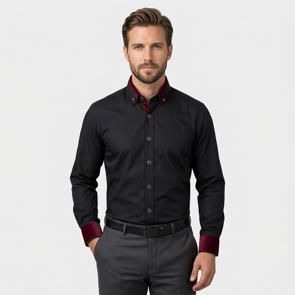 Camisa Clásica de Manga Larga para Hombre