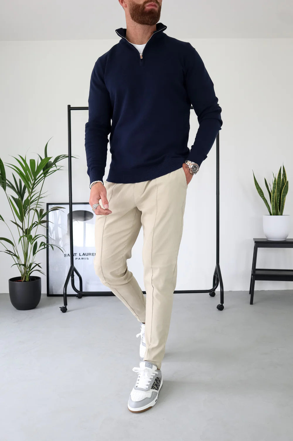 Suéter Half-Zip Versátil para Hombre