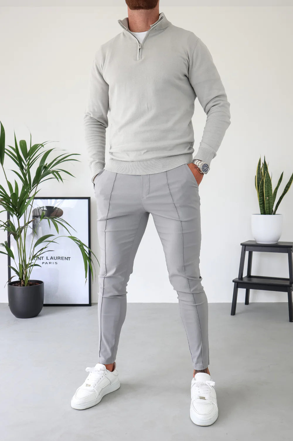 Suéter Half-Zip Versátil para Hombre