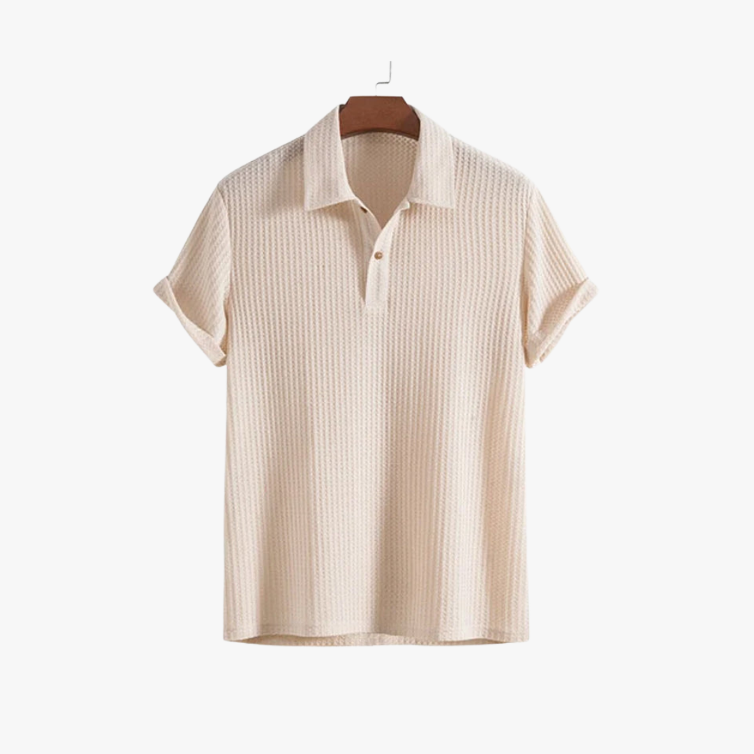 Polo de Punto Waffle para Hombre