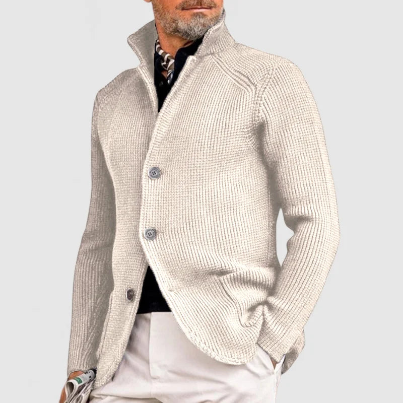 Cárdigan de Cuello Alto para Hombre