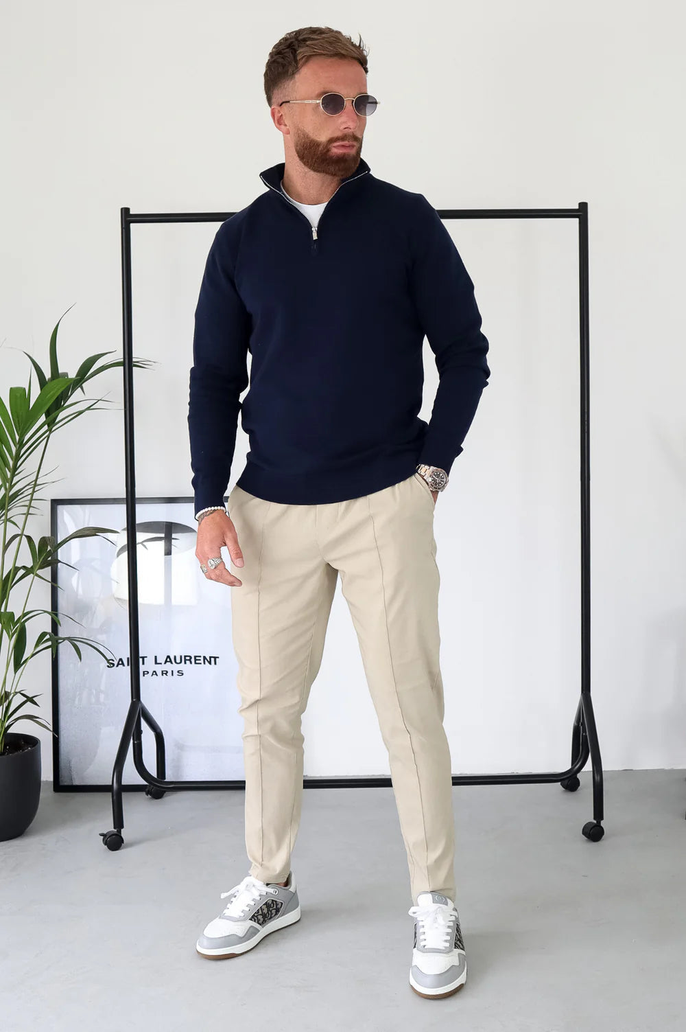 Suéter Half-Zip Versátil para Hombre