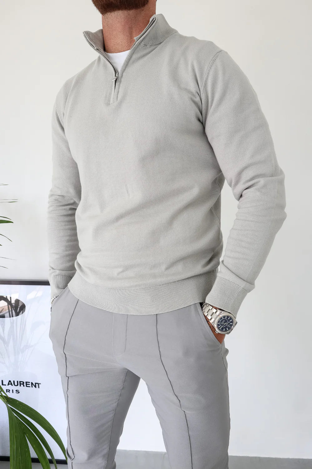 Suéter Half-Zip Versátil para Hombre