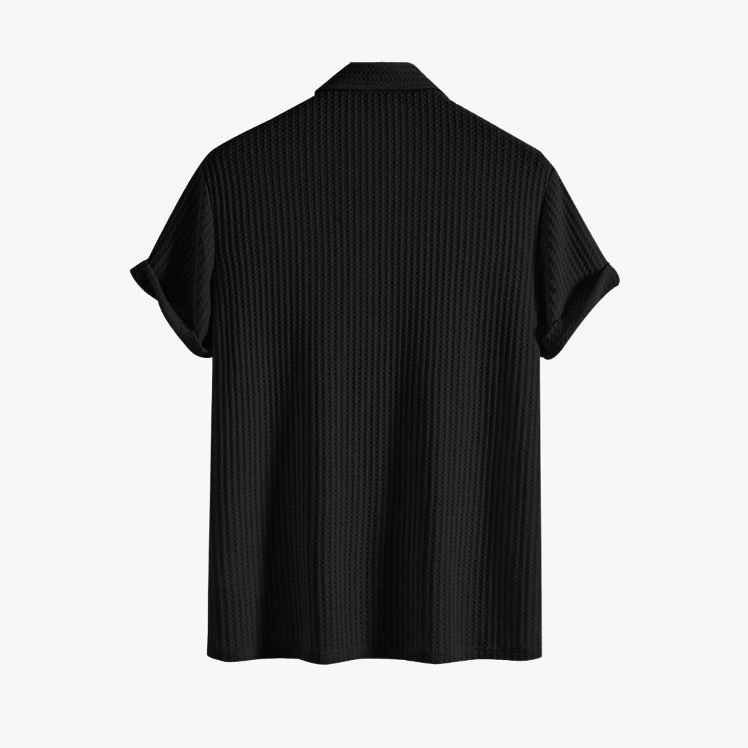 Polo de Punto Waffle para Hombre