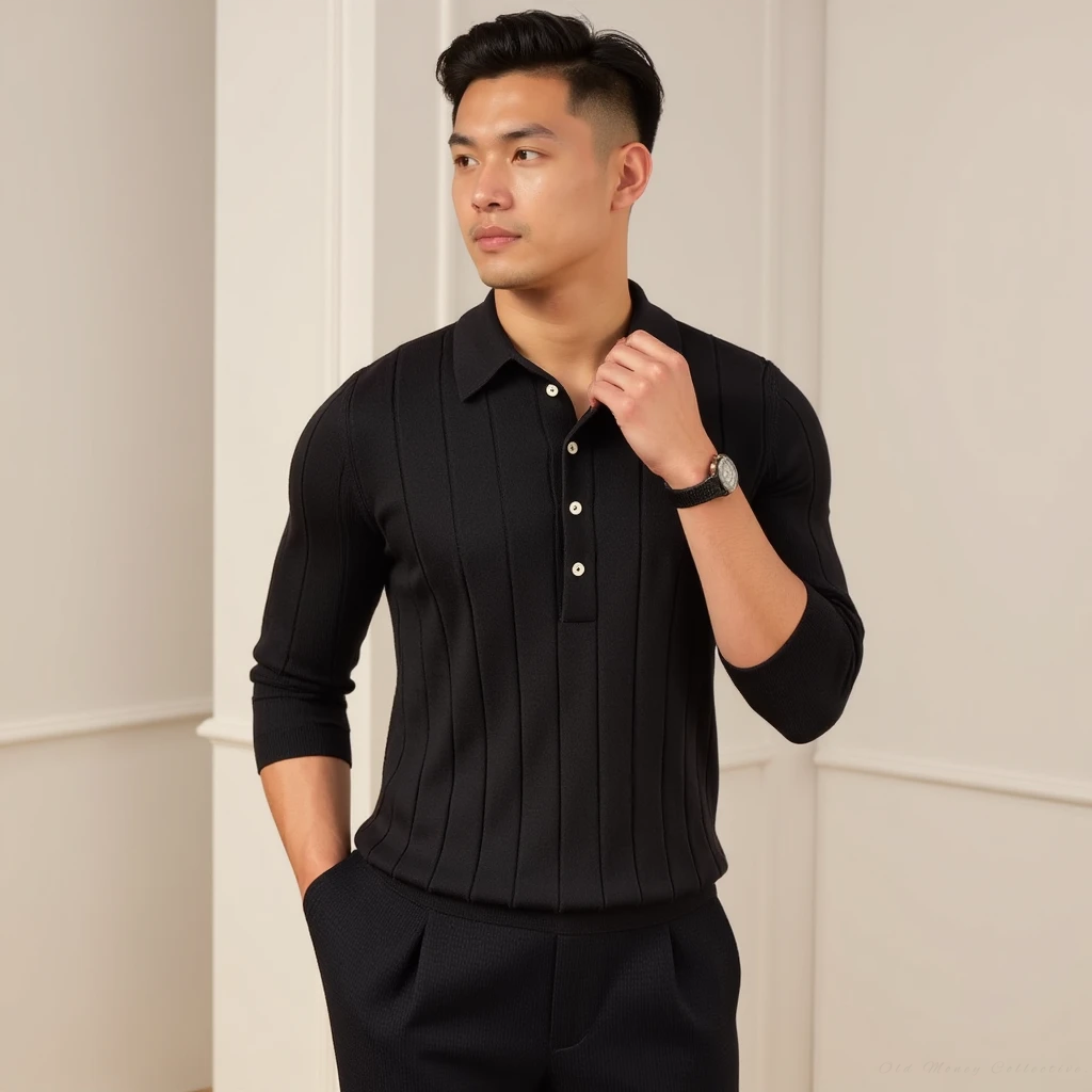 Playera Polo de Punto para Hombre
