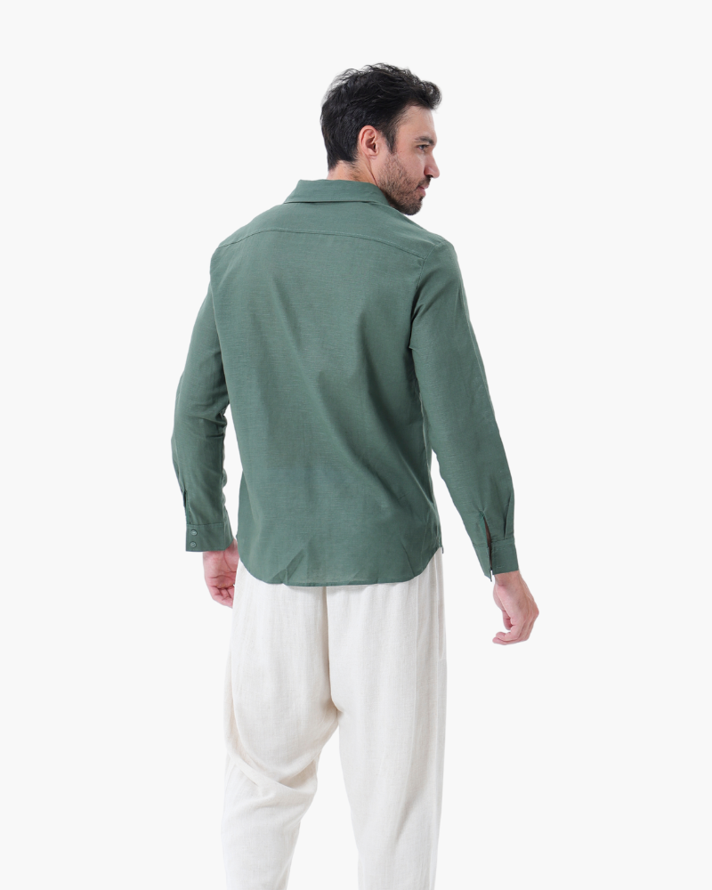 Set de Camisa y Pantalón de Lino para Hombre