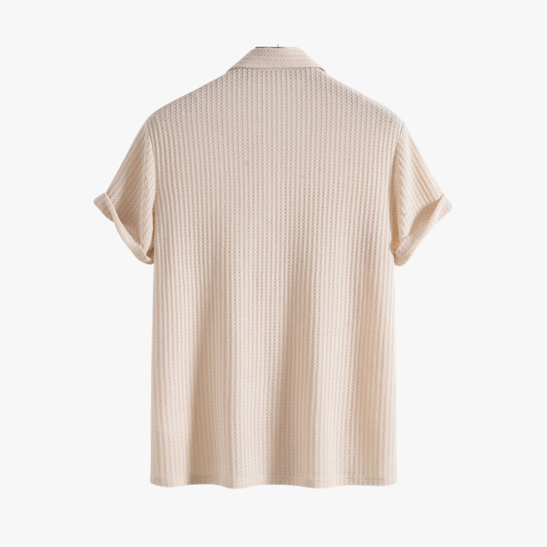 Polo de Punto Waffle para Hombre