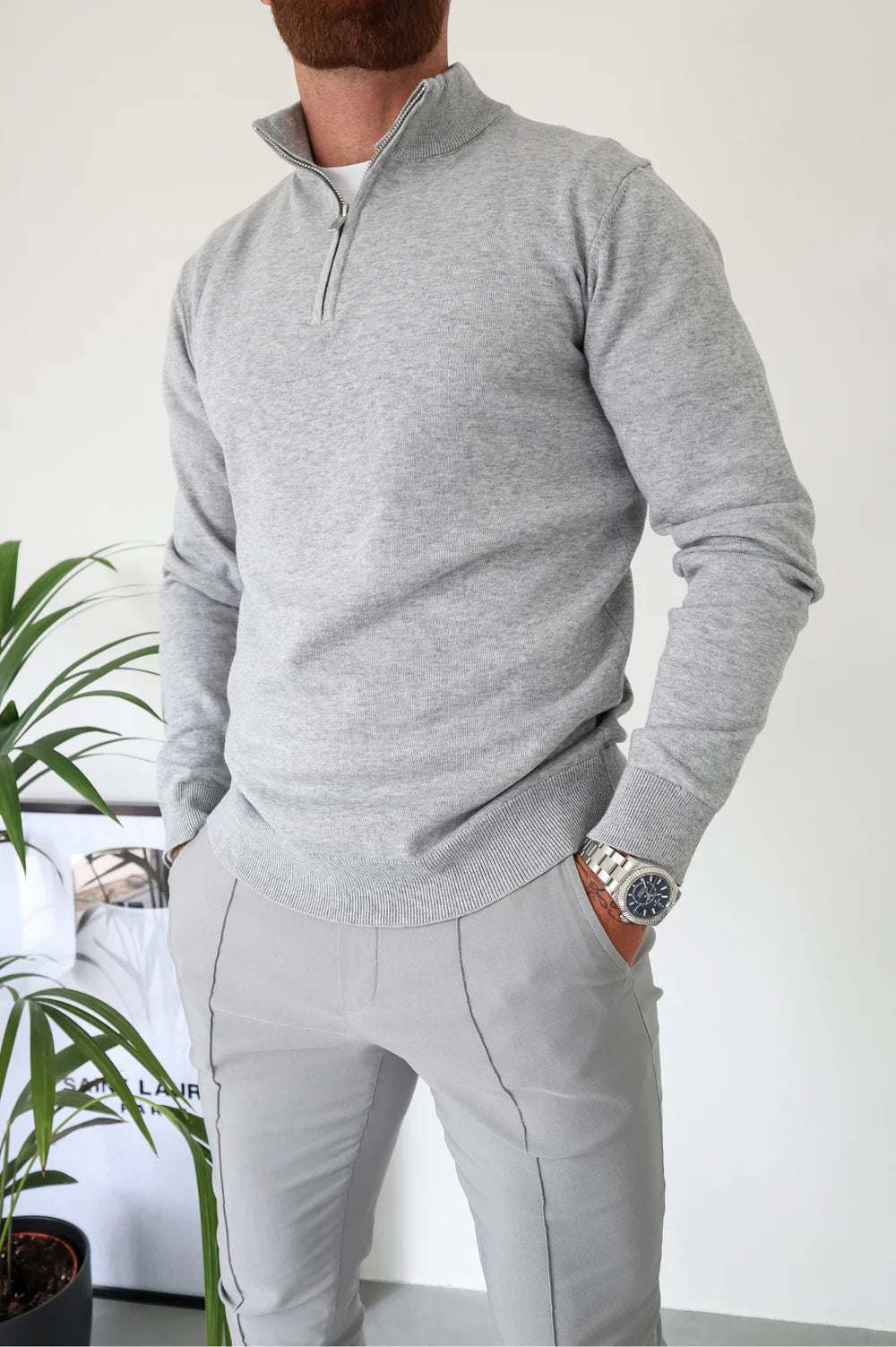 Suéter Half-Zip Versátil para Hombre