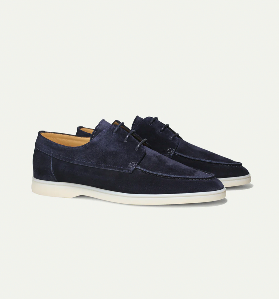 Mocasines de Piel con Suela de Goma para Hombre