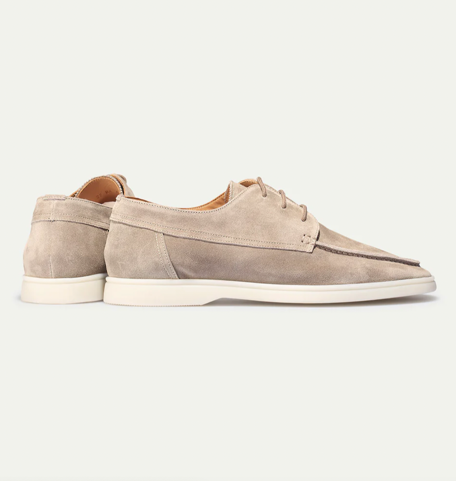 Mocasines de Piel con Suela de Goma para Hombre