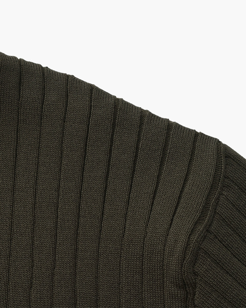Polo de Punto Acanalado para Hombre