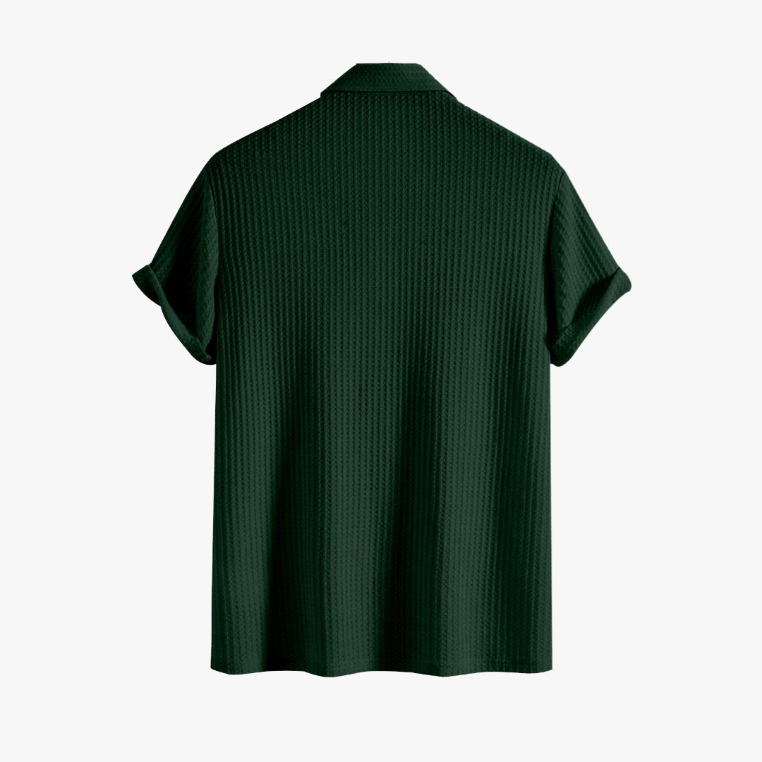 Polo de Punto Waffle para Hombre