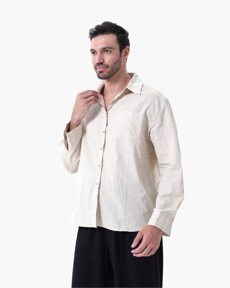 Set de Camisa y Pantalón de Lino para Hombre