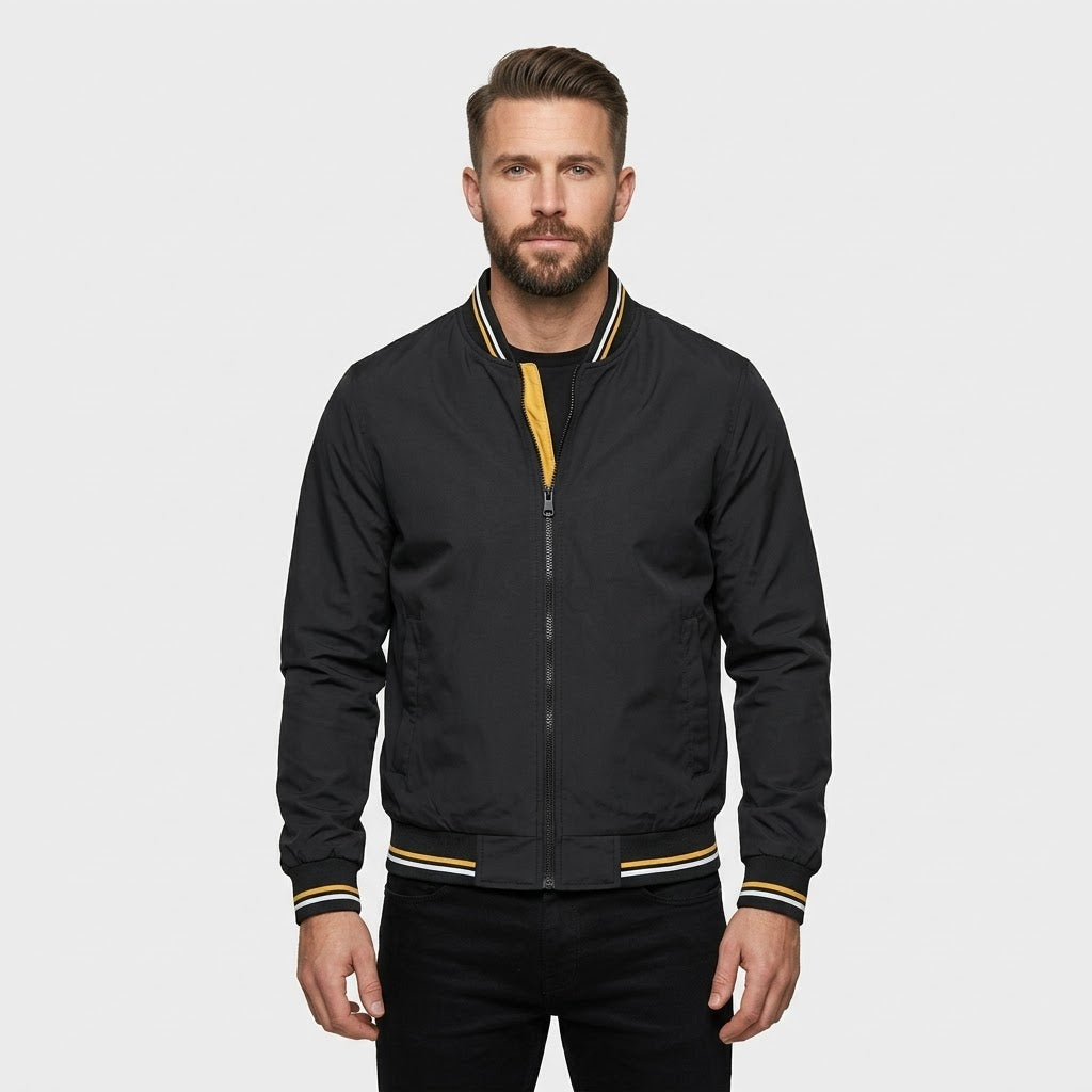 Chamarra Bomber de Gamuza para Hombre